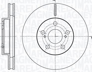 Magneti Marelli 361302040763 - Bremžu diski autodraugiem.lv