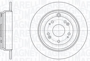 Magneti Marelli 361302040709 - Bremžu diski autodraugiem.lv