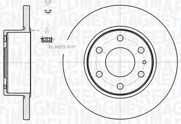 Magneti Marelli 361302040728 - Bremžu diski autodraugiem.lv