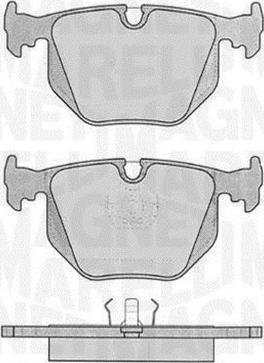 Magneti Marelli 363916060485 - Bremžu uzliku kompl., Disku bremzes autodraugiem.lv