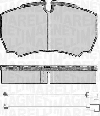 Magneti Marelli 363916060474 - Bremžu uzliku kompl., Disku bremzes autodraugiem.lv