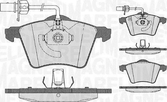 Magneti Marelli 363916060539 - Bremžu uzliku kompl., Disku bremzes autodraugiem.lv