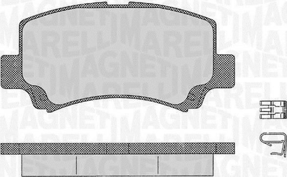 Magneti Marelli 363916060534 - Bremžu uzliku kompl., Disku bremzes autodraugiem.lv