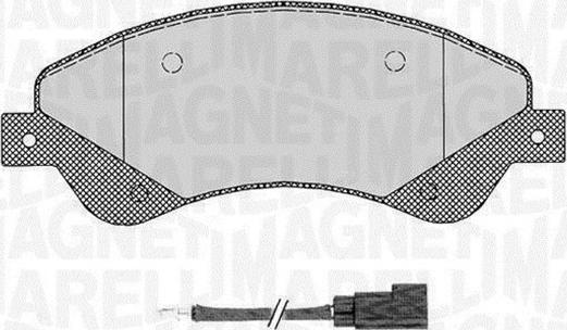 Magneti Marelli 363916060648 - Bremžu uzliku kompl., Disku bremzes autodraugiem.lv