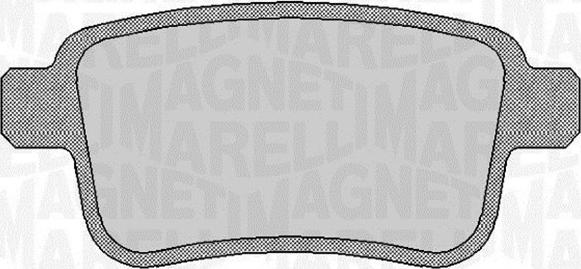Magneti Marelli 363916060660 - Bremžu uzliku kompl., Disku bremzes autodraugiem.lv