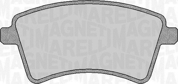 Magneti Marelli 363916060661 - Bremžu uzliku kompl., Disku bremzes autodraugiem.lv