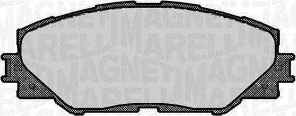 Magneti Marelli 363916060663 - Bremžu uzliku kompl., Disku bremzes autodraugiem.lv