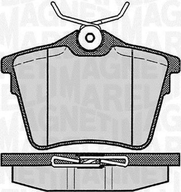 Magneti Marelli 363916060616 - Bremžu uzliku kompl., Disku bremzes autodraugiem.lv