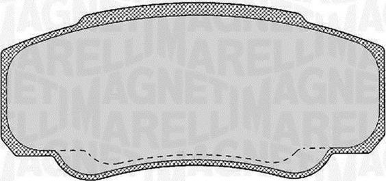 Magneti Marelli 363916060188 - Bremžu uzliku kompl., Disku bremzes autodraugiem.lv