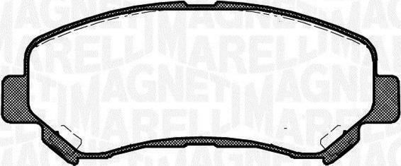 Magneti Marelli 363916060811 - Bremžu uzliku kompl., Disku bremzes autodraugiem.lv