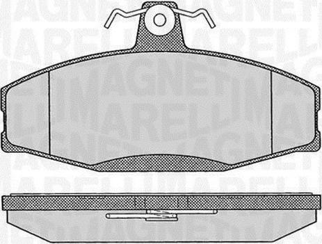 Magneti Marelli 363916060397 - Bremžu uzliku kompl., Disku bremzes autodraugiem.lv