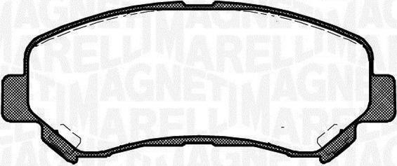Magneti Marelli 363916060351 - Bremžu uzliku kompl., Disku bremzes autodraugiem.lv