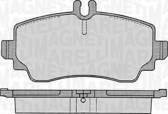 Magneti Marelli 363916060301 - Bremžu uzliku kompl., Disku bremzes autodraugiem.lv