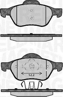 Magneti Marelli 363916060384 - Bremžu uzliku kompl., Disku bremzes autodraugiem.lv