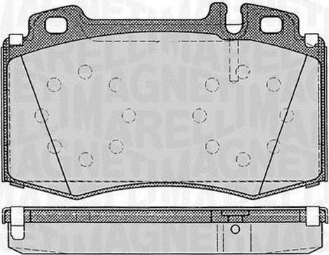 Magneti Marelli 363916060320 - Bremžu uzliku kompl., Disku bremzes autodraugiem.lv