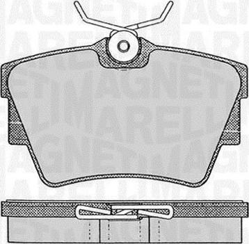 Magneti Marelli 363916060370 - Bremžu uzliku kompl., Disku bremzes autodraugiem.lv