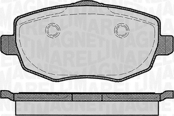 Magneti Marelli 363916060291 - Bremžu uzliku kompl., Disku bremzes autodraugiem.lv