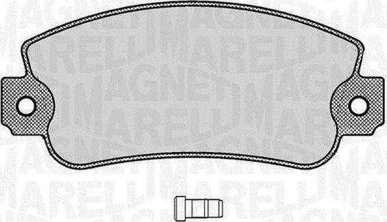 Magneti Marelli 363916060212 - Bremžu uzliku kompl., Disku bremzes autodraugiem.lv