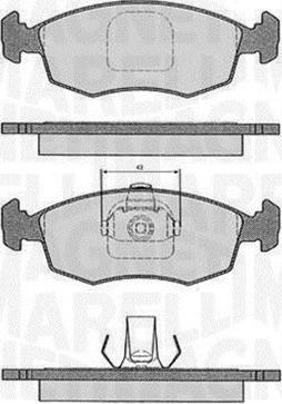 Magneti Marelli 363916060233 - Bremžu uzliku kompl., Disku bremzes autodraugiem.lv