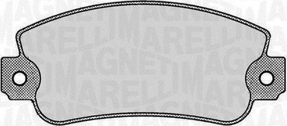 Magneti Marelli 363916060237 - Bremžu uzliku kompl., Disku bremzes autodraugiem.lv