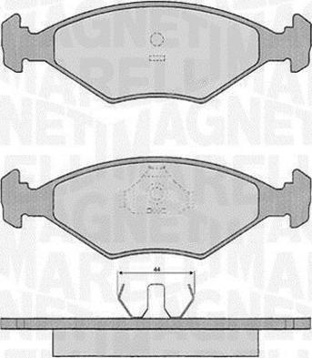 Magneti Marelli 363916060229 - Bremžu uzliku kompl., Disku bremzes autodraugiem.lv