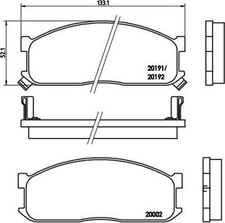 Brembo P 24 017 - Bremžu uzliku kompl., Disku bremzes autodraugiem.lv