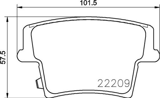 HELLA PAGID 355025051 - Bremžu uzliku kompl., Disku bremzes autodraugiem.lv