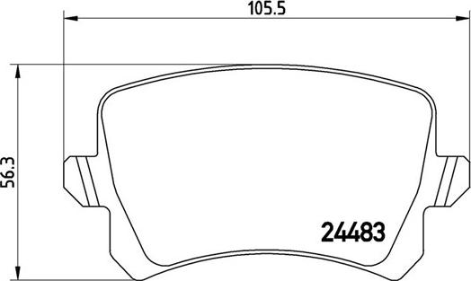 Magneti Marelli 363700485109 - Bremžu uzliku kompl., Disku bremzes autodraugiem.lv