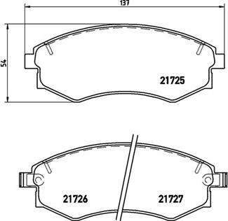 KIA S581012DA20 - Bremžu uzliku kompl., Disku bremzes autodraugiem.lv