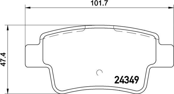 Magneti Marelli 363700423104 - Bremžu uzliku kompl., Disku bremzes autodraugiem.lv