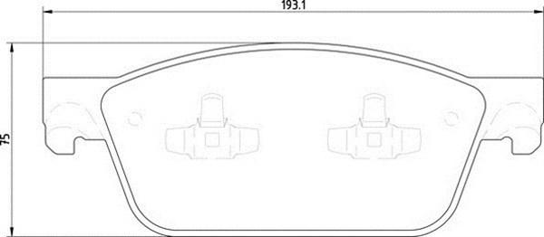 Magneti Marelli 363710201919 - Bremžu uzliku kompl., Disku bremzes autodraugiem.lv