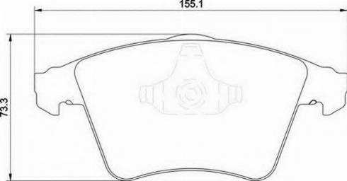 Magneti Marelli 363700201754 - Bremžu uzliku kompl., Disku bremzes autodraugiem.lv