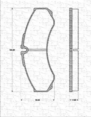 Magneti Marelli 363702161206 - Bremžu uzliku kompl., Disku bremzes autodraugiem.lv