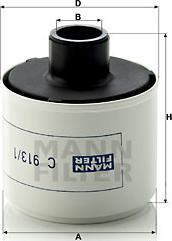 Mann-Filter C913/1 - Gaisa filtrs, Kompresors-Ieplūstošais gaiss autodraugiem.lv