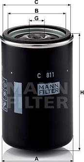 Mann-Filter C 811 - Gaisa filtrs autodraugiem.lv