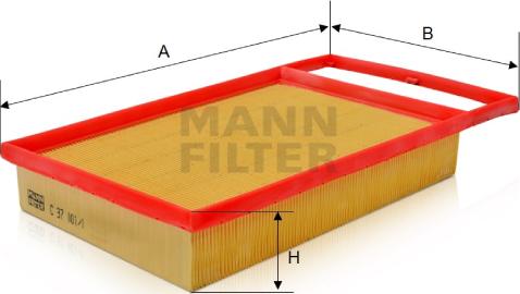Mann-Filter C 37 001/1 - Gaisa filtrs autodraugiem.lv