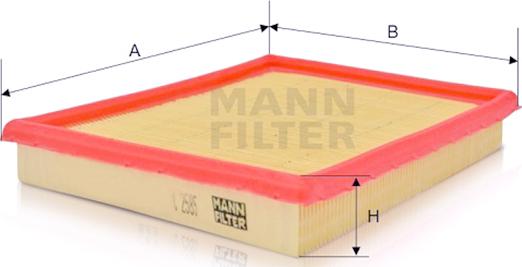 Mann-Filter C 2585 - Gaisa filtrs autodraugiem.lv
