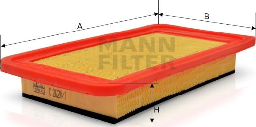 Mann-Filter C 2620/1 - Gaisa filtrs autodraugiem.lv