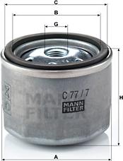 Mann-Filter C 77/7 - Gaisa filtrs autodraugiem.lv