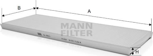 Mann-Filter CU 4251/1 - Filtrs, Salona telpas gaiss autodraugiem.lv