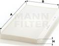 Mann-Filter CU 5366 - Filtrs, Salona telpas gaiss autodraugiem.lv