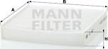 Mann-Filter CU 1827 - Filtrs, Salona telpas gaiss autodraugiem.lv