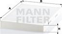 Mann-Filter CU 3037 - Filtrs, Salona telpas gaiss autodraugiem.lv