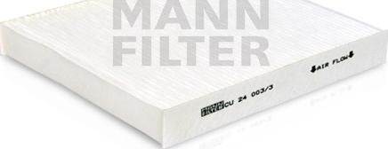 Mann-Filter CU 24 003/3 - Filtrs, Salona telpas gaiss autodraugiem.lv