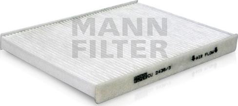 Mann-Filter CU 2436/3 - Filtrs, Salona telpas gaiss autodraugiem.lv