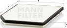 Mann-Filter CU 2525 - Filtrs, Salona telpas gaiss autodraugiem.lv