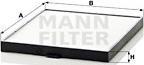 Mann-Filter CU 2640 - Filtrs, Salona telpas gaiss autodraugiem.lv