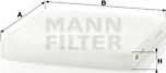 Mann-Filter CU 2358 - Filtrs, Salona telpas gaiss autodraugiem.lv