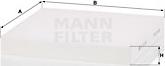 Mann-Filter CU 23 024 - Filtrs, Salona telpas gaiss autodraugiem.lv