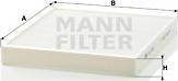 Mann-Filter CU 2757 - Filtrs, Salona telpas gaiss autodraugiem.lv
